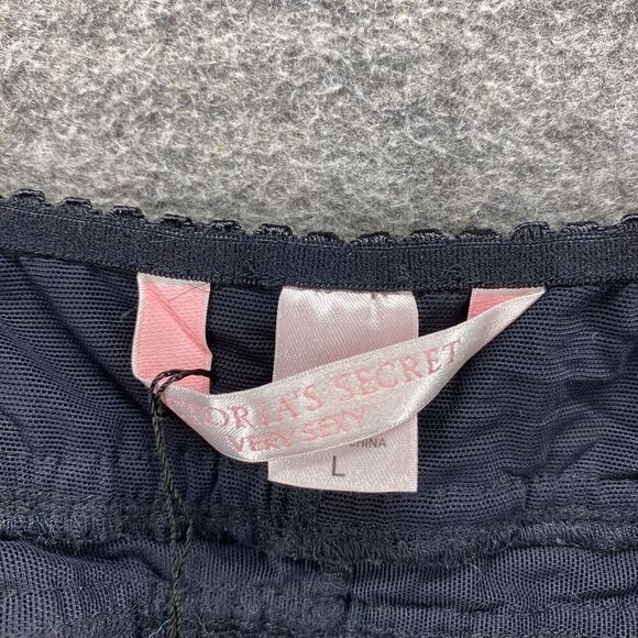 New Victoria's Secret Cami Top Women L Large Black Sleeveless Sweetheart Sleep - Picture 7 of 11